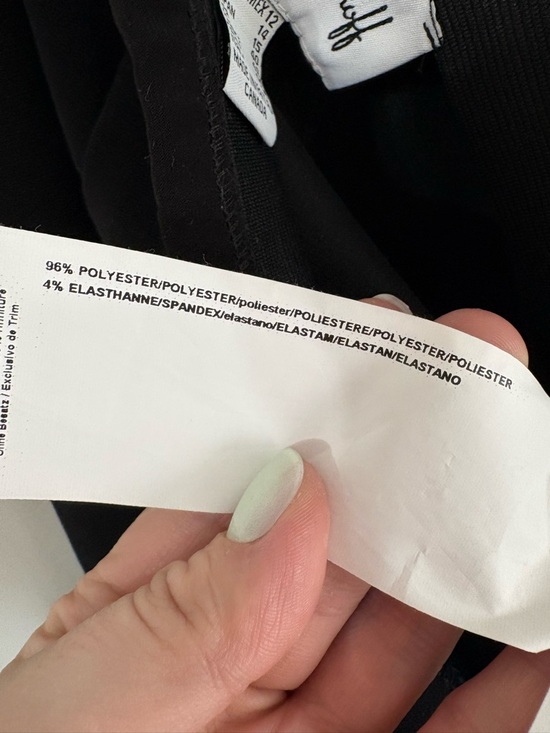 JOSEPH RIBKOFF Rose Embroidered Black Pull On Pants Womens 12 Dark Feminine Chic - Picture 4 of 5